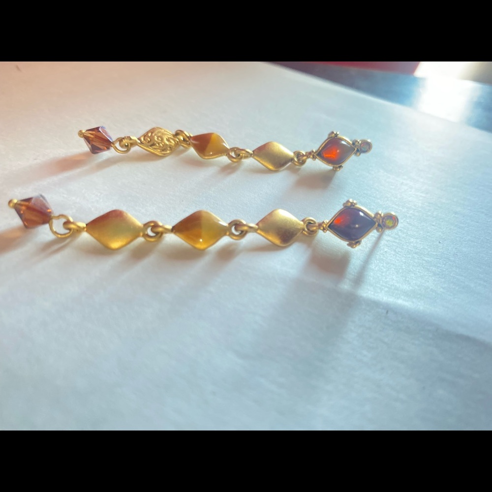 Vintage Ruby Earrings